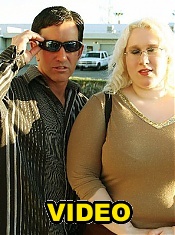 Flabby blonde babe Tina Rose enjoys mouthfuls of cock before having her wet pussy nailed